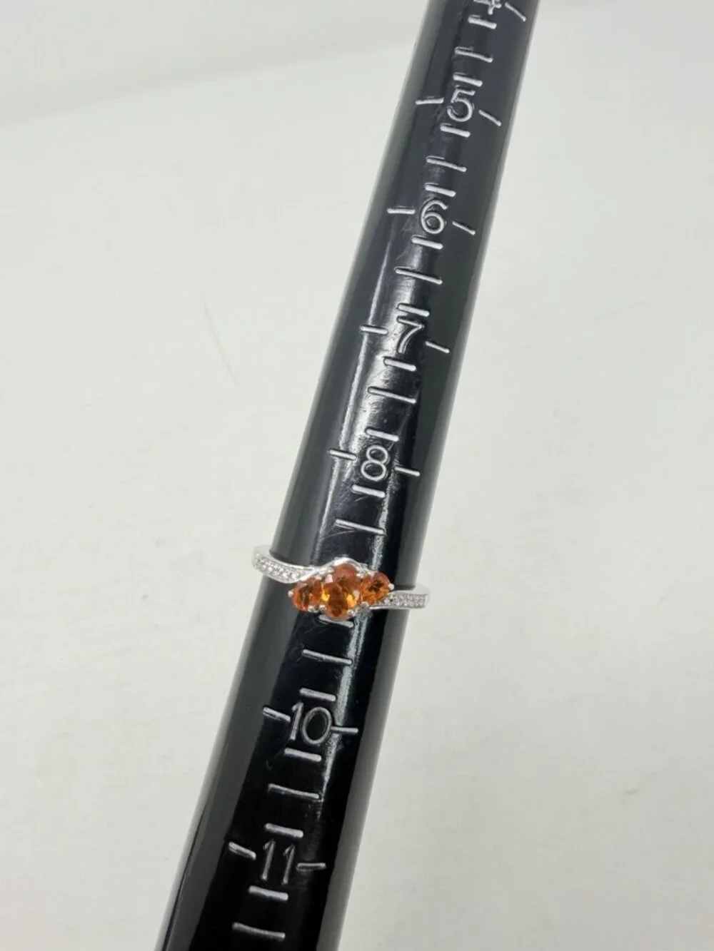 Shop LC Salamanca Fire Opal/Cambodian Zircon Size 9 Ring in Sterling Silver 5597